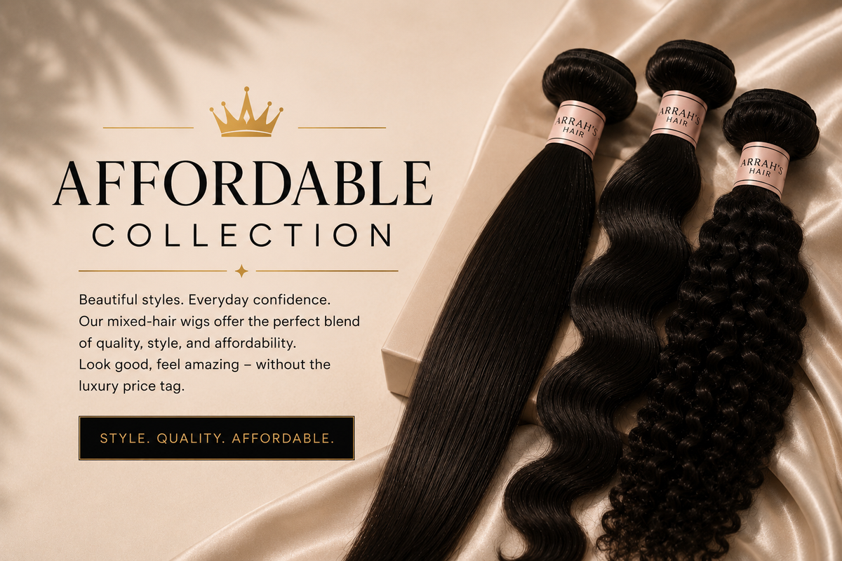 AFFORDABLE MIXED HAIR WIGS