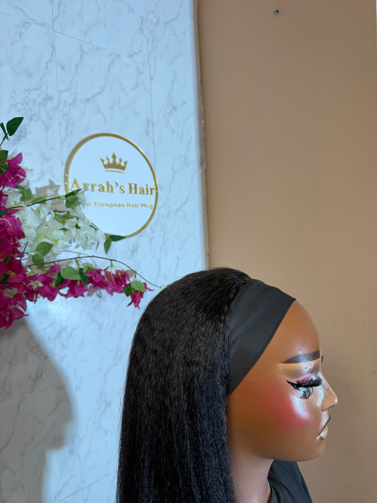 20” Yaki Straight Headband Wig