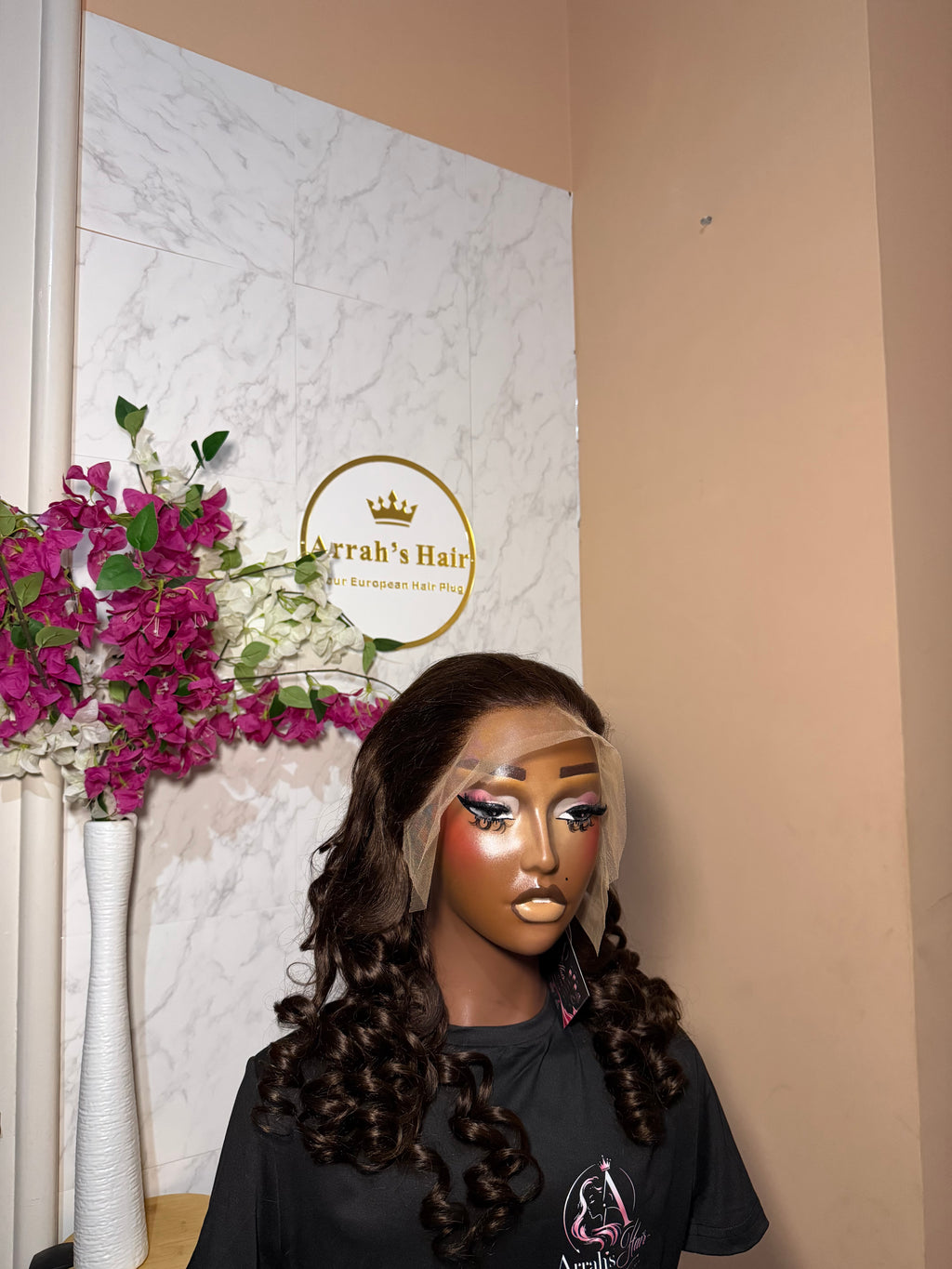 24” Brown Loose Bouncy Wig