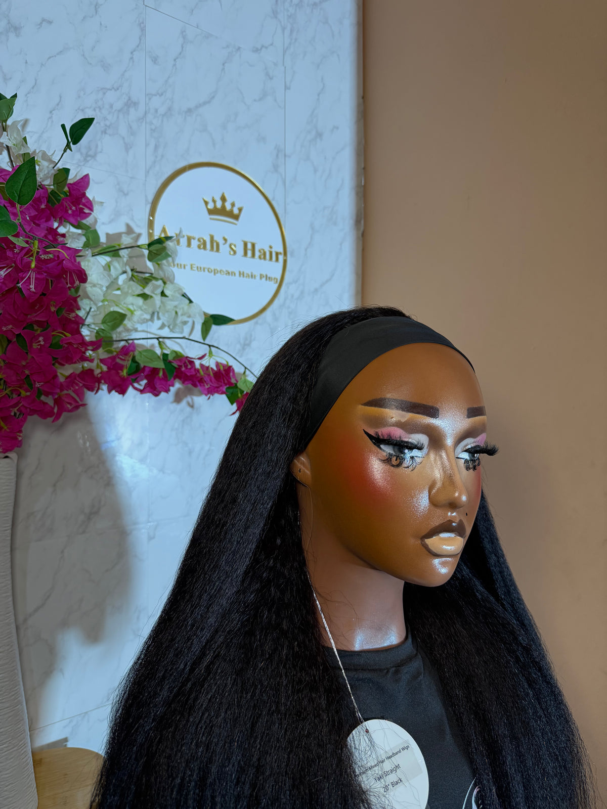 20” Yaki Straight Headband Wig