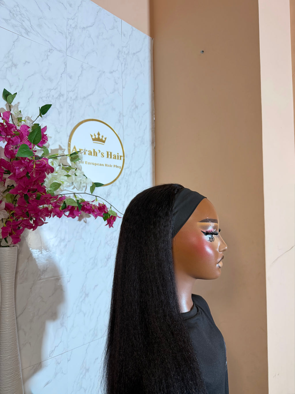 20” Yaki Straight Headband Wig