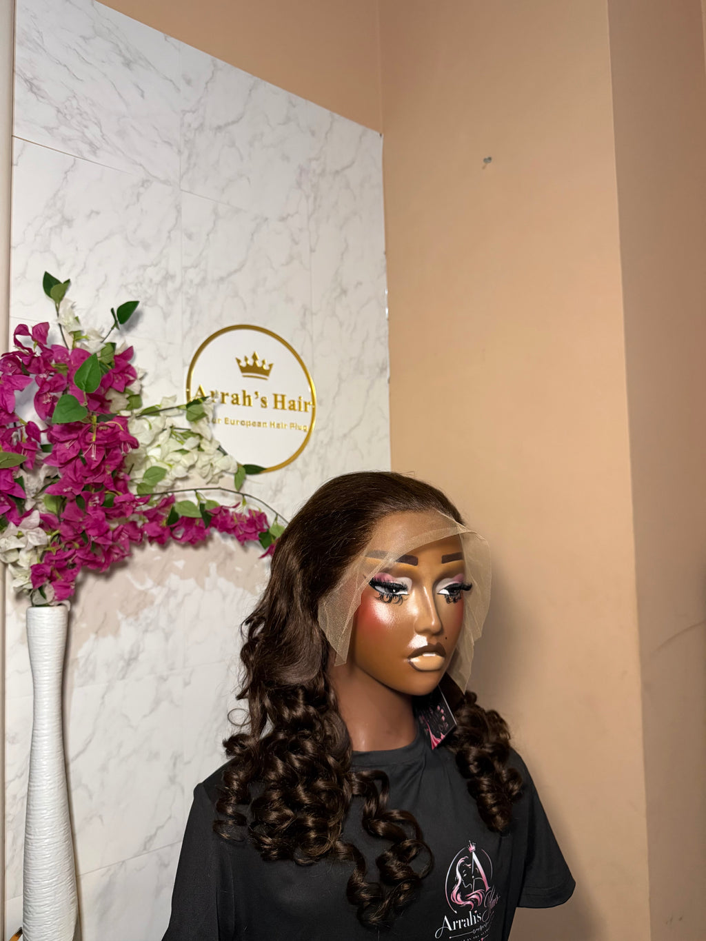 24” Brown Loose Bouncy Wig