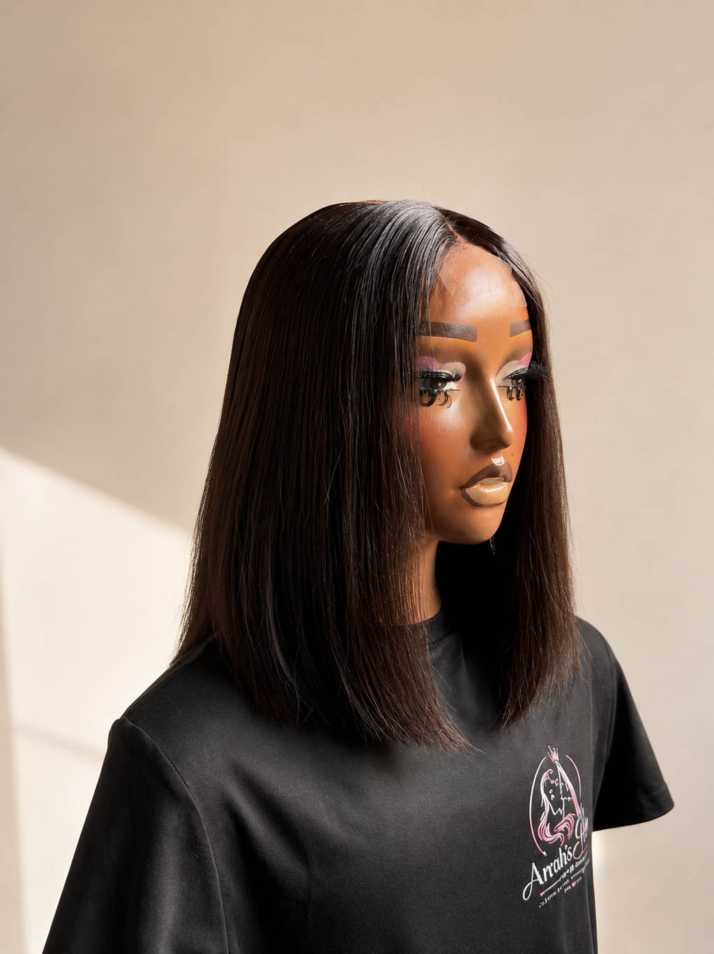 12” Sdd Bone Straight Bob Wig