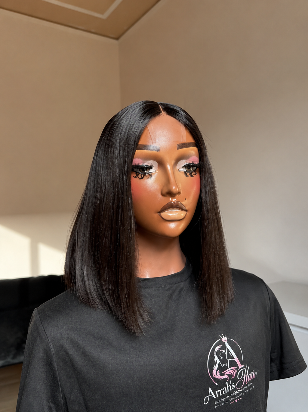 12” Sdd Bone Straight Bob Wig
